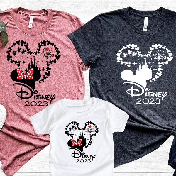Custom Disney 2023 Family Vacation Shirt, Family Trip Disney 2023 Shirt, Personalized Family Vacation Outfit, Family Vacation 2023 Shirt,