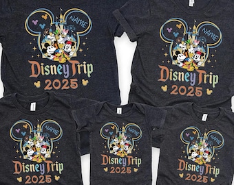 Disney 2025 Shirts, Disneyworld Shirts, Disney Vacation T-shirt, Disney Couple Shirt, Disney Clothes, Disney Trip Shirts, Disney Trip 2025