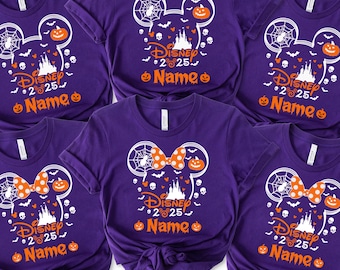 Halloween Disney 2025 Personalized Shirt, Disneyland Halloween Shirts,Custom Halloween Disney T-shirt,Disney Family Shirts,Disneyworld Shirt