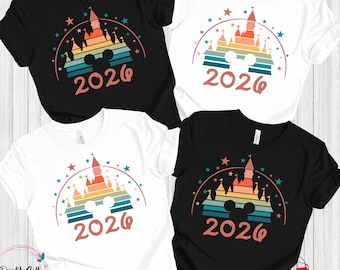 Custom 2026 Disney Family Vacation Shirt, Matching Outfits, Disneyland Family shirts