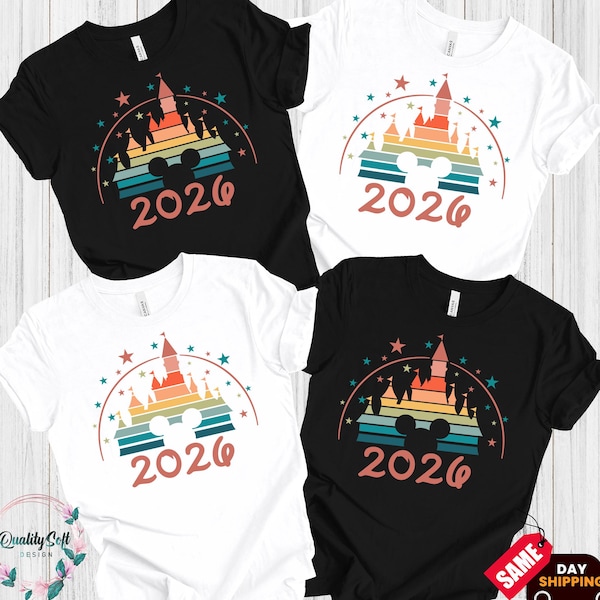 Custom 2026 Disney Family Vacation Shirt, Matching Outfits, Disneyland Family shirts