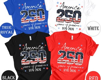 USA 250th Anniversary Independence Day Shirt, 4th July Tee