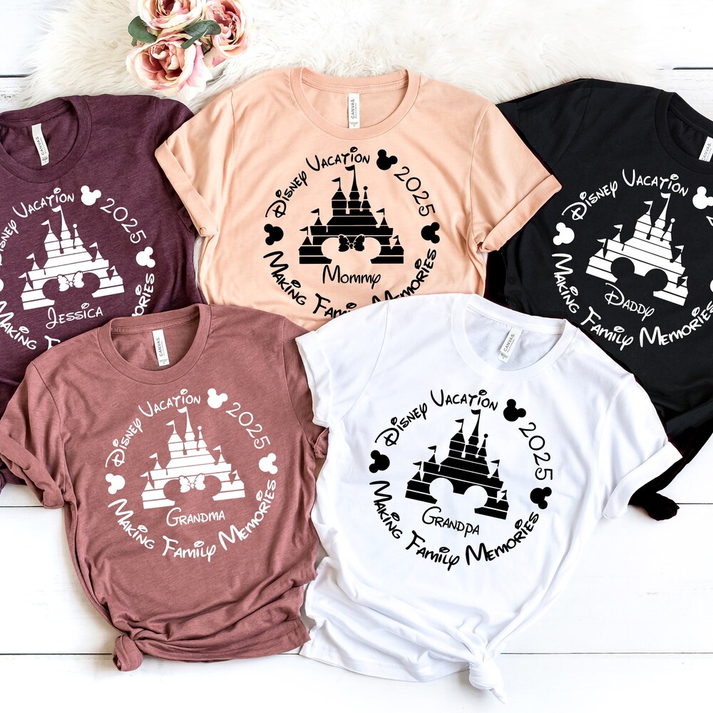 Bella Disney 2025 Family Vacation Custom Shirt, Family Trip 2025 Shirt,Disney Family Shirts,Family Vacation Shirt,Disneyland Shirt