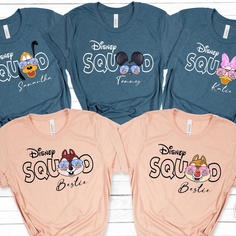 Disney Squad Shirt,Custom Disney Shirt, Disney Squad Shirts, Disney Trip Shirt,Disneyland Shirts,Disneyworld Squad Shirts, New Fashion