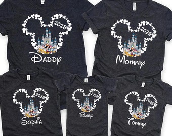 Custom name Disney Family Vacation 2026 Shirt, Personalized Disneyworld Trip Tee