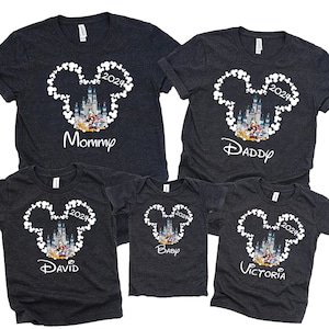 Custom 2024 Disney Family Vacation Shirt, Family Trip Disney 2024 Shirt, Personalized Family Vacation Outfit, Family Vacation 2024 Shirt,