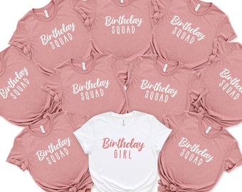 Birthday Squad Shirts: Bella Canvas Cotton Blend Party Tees