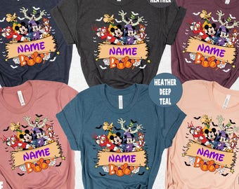 Custom Family Halloween shirt, Disney halloween shirt, Disney Halloween Spooky shirt, Disney Family shirts, Halloween disney vacation shirt