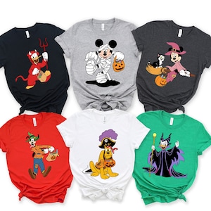 Disney Halloween shirts,Disney Characters with Halloween costumes,Halloween Tee,halloween shirt,halloween tee,halloween gift,funny halloween