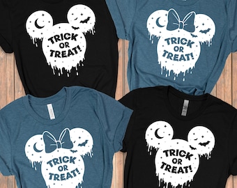Trick or Treat shirt, Disney Halloween family Tee, Funny Costume Shirt