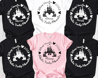 Custom Disney 2026 Vacation Shirt, Family Trip Outfit, Disneyworld shirts