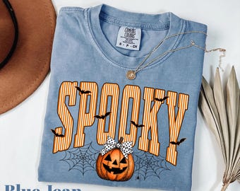 Comfort Colors Spooky shirt, Halloween shirt, Halloween Party tees, Ghosts spooky shirt, Spooky season shirt