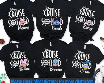 Disney Cruise Squad Personalization Shirts, Disney cruise T-shirt, Disney Cruise Family Shirts, Disney magic cruise, Disney vacation shirt
