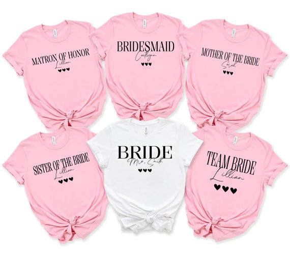 Bride Bachelorette Group shirt, Gift for bride, Bachelorette shirts, Bride shirt, Mother of the bride, Funny Wedding Party, Bridesmaid Tees