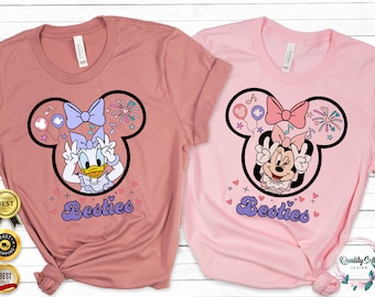 Disney Besties Shirt, Minnie and Daisy, Cotton Blend Tee
