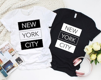 NEW YORK SHIRT - Fashionable Tshirt – New York City Lover Short Sleeve Crewneck Cotton Printed - Nyc T Shirts Gift For Traveler