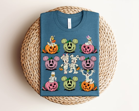 Disney Halloween shirts,Disney Pumpkins with Halloween costumes,Halloween Tee,halloween shirt,halloween tee,halloween gift,funny halloween