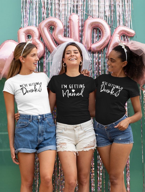 Bachelorette Party T-Shirt: Bridal Crew Drinking Shirts