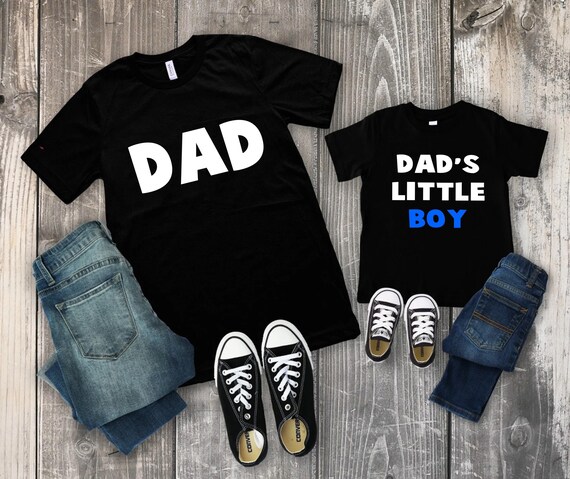 Dad and Dad's little girls Shirt,Dad's little boy shirt, gift father, Father's Day Shirt, Dad Shirt, Best Gifts for Dad, fathers day shirt