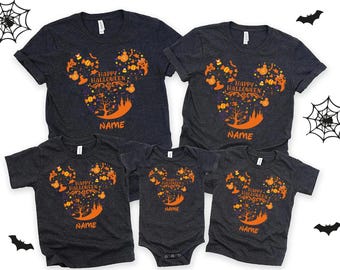 Camiseta personalizada de Halloween de Disney, camiseta a juego de Halloween de Disney, camiseta personalizada de Halloween de Disney, camiseta familiar de Disney, camiseta de Disney
