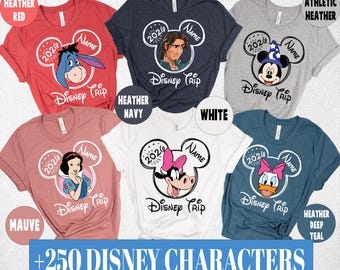 Custom 2026 Disney Characters Shirt, Custom Disney Trip 2026 Shirt, Disney 2026 Shirts, Disney Family shirts, Disney family shirts