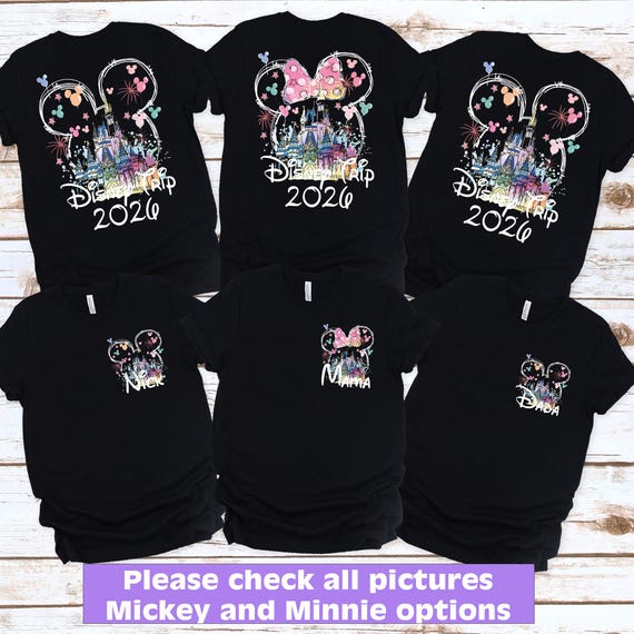 Custom Disney Trip 2026 shirt, Family vacation 2026 Shirts, Disney world 2026 Shirt,Disneyland Shirts,Disney Couple Shirts,Disney girls trip