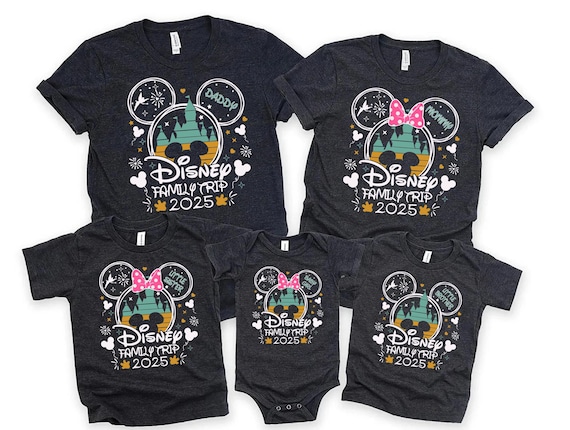 Custom Disney Family Trip 2025 Shirts, Disneyworld Shirts, Disney custom shirt, Disney Couple Shirt,Disney trip Family shirt,Disneyland 2025
