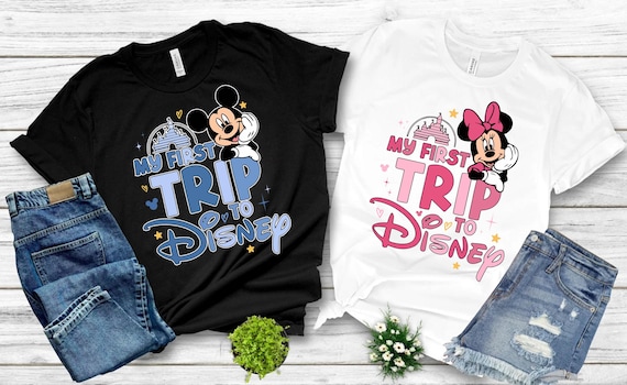 My First Trip to Disney Shirts, Disney Couple Shirts, Disney world Minnie and Mickey Shirts, Disney Wish Vacation T-shirt,Disney Family Trip