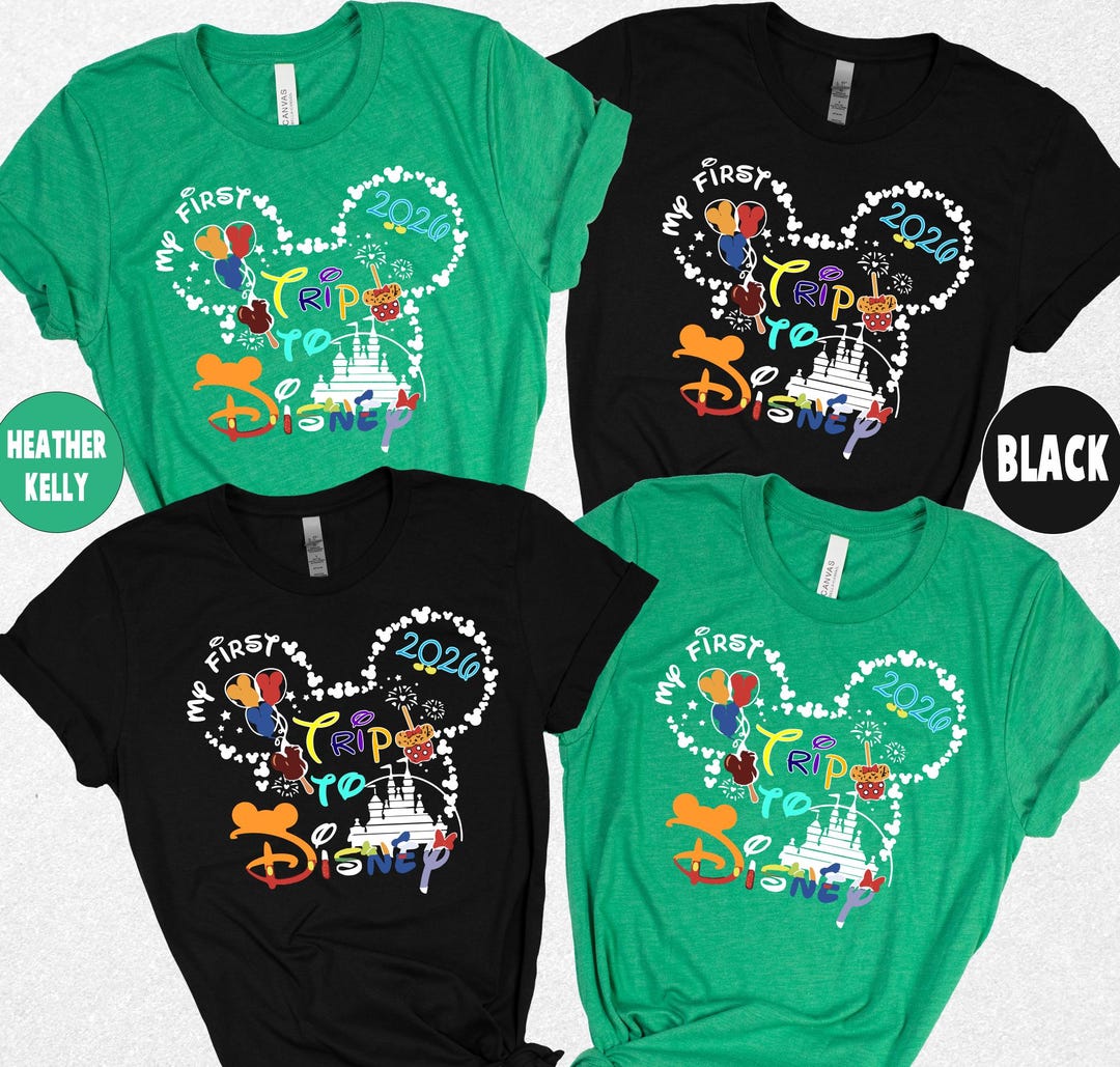 My First Trip to Disney 2026 Shirt, Disneyworld Shirt, Minnie and ...