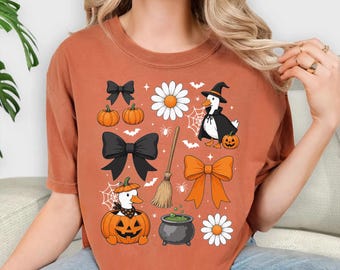 Comfort Colors Halloween Shirt, Spooky Season halloween tee, Girl halloween costume shirt, Halloween Comfort Colors®
