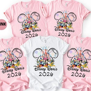 Custom Disneyworld 2026 Family Trip Shirt, Matching Vacation Tee image 4