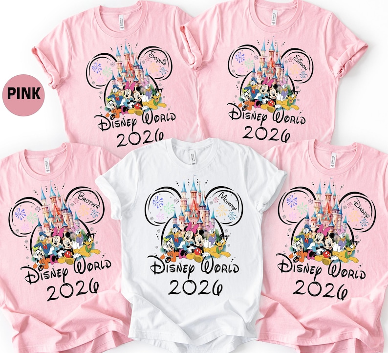 Custom Disneyworld 2026 Family Trip Shirt, Matching Vacation Tee image 4