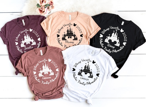 Bella Canvas® Disney 2025 Family Vacation Custom Shirt, Family Trip 2025 Shirt,Disney Family Shirts,Family Vacation Shirt,Disneyland Shirt