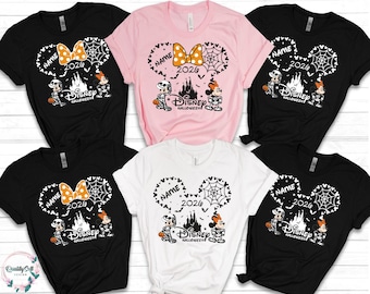 Disney 2026 Halloween Personalized Shirt, Disney Halloween matching shirt, Custom Halloween Disney T-shirt, Disney Family Shirt,Disney Shirt