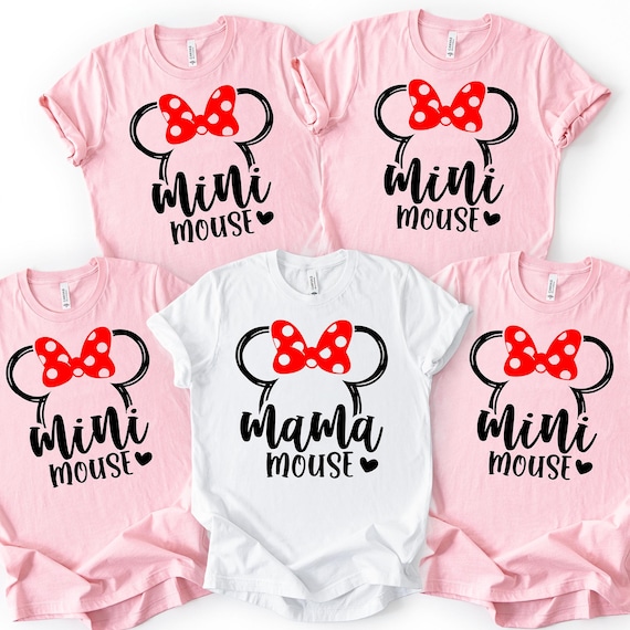 Mini mouse and Mama mouse Matching Disney Shirt, Disney mom shirt, Disney Vacation tees, Bella canvas shirt