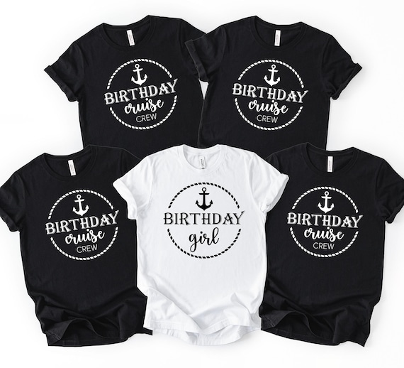 Birthday Cruise Crew Shirt, Anchor Family Group T-Shirt