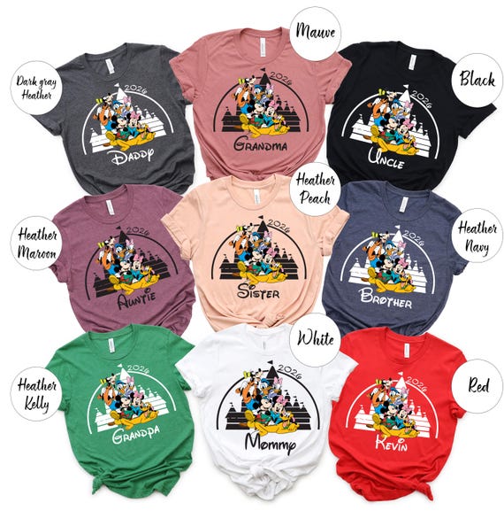 Custom Disney 2026 Family Vacation Shirt, Family Trip 2026 Shirt, Personalized Family Vacation Outfit, Family Vacation Shirt, Disney Shirt