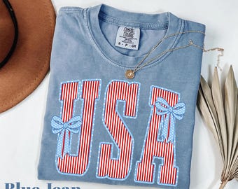 Comfort Colors USA Shirt, 4th of July Patriotic Tee, America Shirt, Fourth of July Shirts