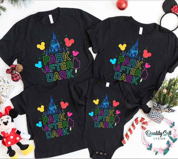 Disney Family Vacation Shirt, Park After Dark Disney Family Trip Shirt, Matching Disney Shirts, Disneyland Squad Shirts, Personalized disney