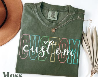 Comfort Colors Custom T-Shirt, Personalized Photo or Text