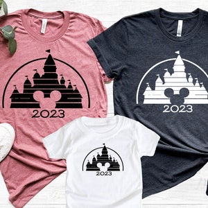 Retro Disney Family Shirt, Disney Vacation Shirt, Retro Castle Mickey Mouse 2023, Disney world shirt, Disneyland shirt, Magic Kingdom Shirt