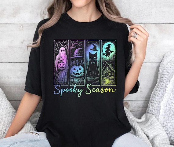 Spooky Season shirt, Comfort Colors Shirt, Halloween Season Tee, Halloween shirt, Ghost shirt,Witch shirt,Tis the season shirt,Halloween tee