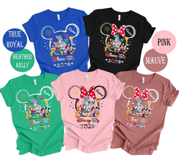 Disney Family 2026 shirts, Custom Disney shirt, Personalized disney shirt, Disneyland 2026 shirt, Disney 2026 Matching shirt
