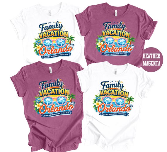 Family Vacation Orlando 2026 Shirt, Matching Trip Tees