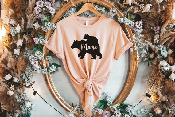 Custom Mama Bear Shirt, Mothers day gift, 2,3,4 kids and mom, gift for Mom, Gift for mom, mom birthday gift, mama and bear
