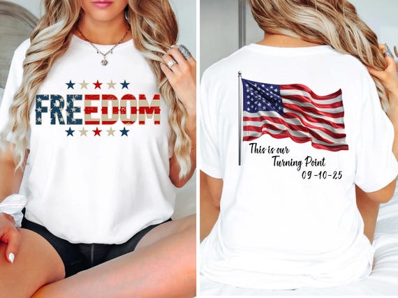 Freedom Charlie Kirk Shirt, This is our turning point, Justice for Charlie Kirk Shirt,Charlie Kirk Freedom,Protest Shirt,Political Awareness