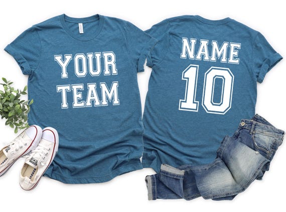 Custom Jersey Sports T-Shirt, Personalized Team Name & Number Shirt, Football mom shirt,Custom mascot shirt, Sport shirt,Football sweatshirt