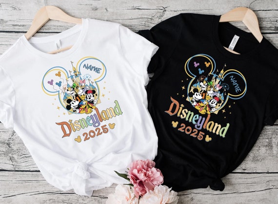 Disney 2025 Shirts, Disneyland Shirts, Disney Vacation T-shirt, Disney Couple Shirt, Disney Clothes, Disney Family Sweat, Disney Land 2025