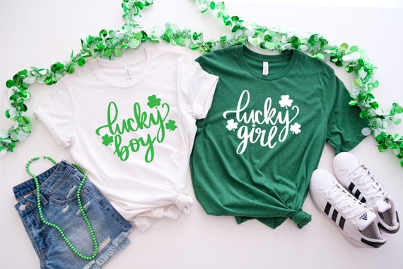 Lucky boy Lucky girl, Shamrock Shirt, Disney Trip Shirts, Disney Family Shirts, St Patrick's Shirts, Irish Shirt