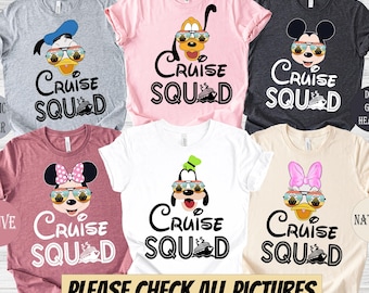 Disney Cruise Squad Shirt, Disney Cruise Character T-shirt, Disney Cruise Family Shirts, Disney Magic cruise shirt, Disney Cruise shirt